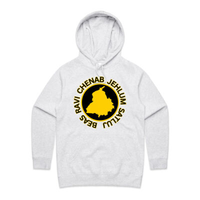 Punjab River Names Womens Hoodie Thumbnail