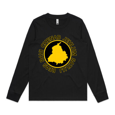 Punjab River Names Womens Longsleeve T-shirt Thumbnail