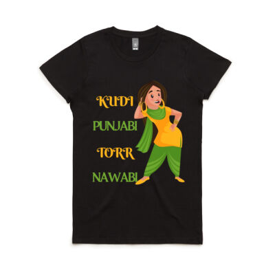 Kudi Punjabi Torr Nawabi Womens T-shirt Thumbnail