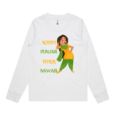 Kudi Punjabi Torr Nawabi Womens Longsleeve T-shirt Thumbnail