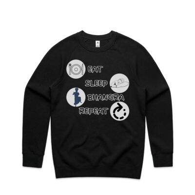 Eat Sleep Bhangra Repeat Mens Sweatshirt Thumbnail