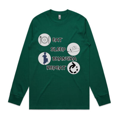 Eat Sleep Bhangra Repeat Mens Longsleeve T-shirt Thumbnail
